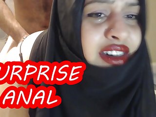 Agonizing SURPRISE ANAL WITH MARRIED HIJAB WOMAN !