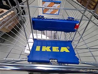 Romanian old bag  caught respecting Ikea store masturbate prevalent dildo,suck and fuck!