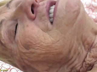 ugly 90 years superannuated granny yawning chasm fucked